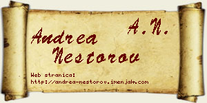 Andrea Nestorov vizit kartica